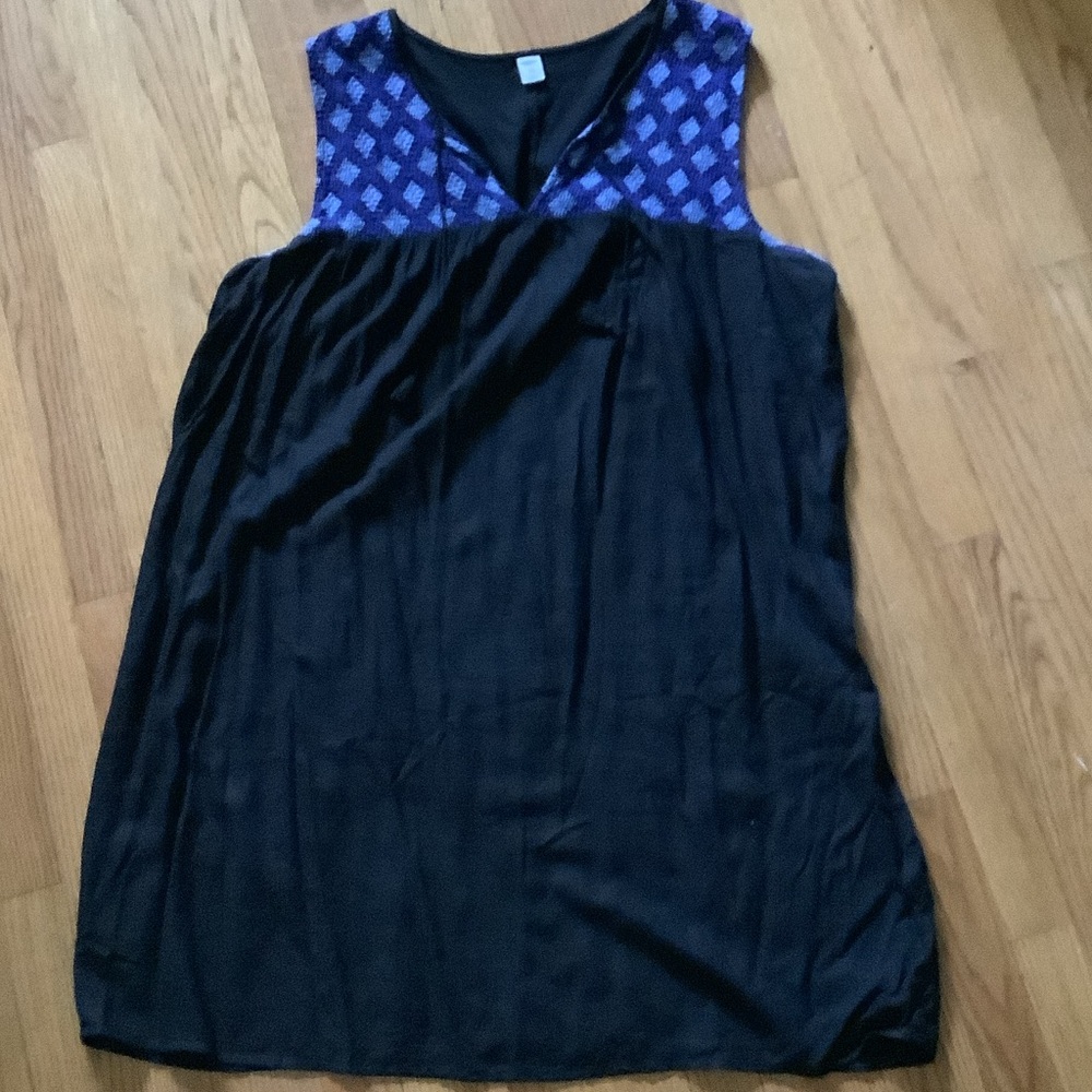 Old Navy Black and blue shades Tunic Dress